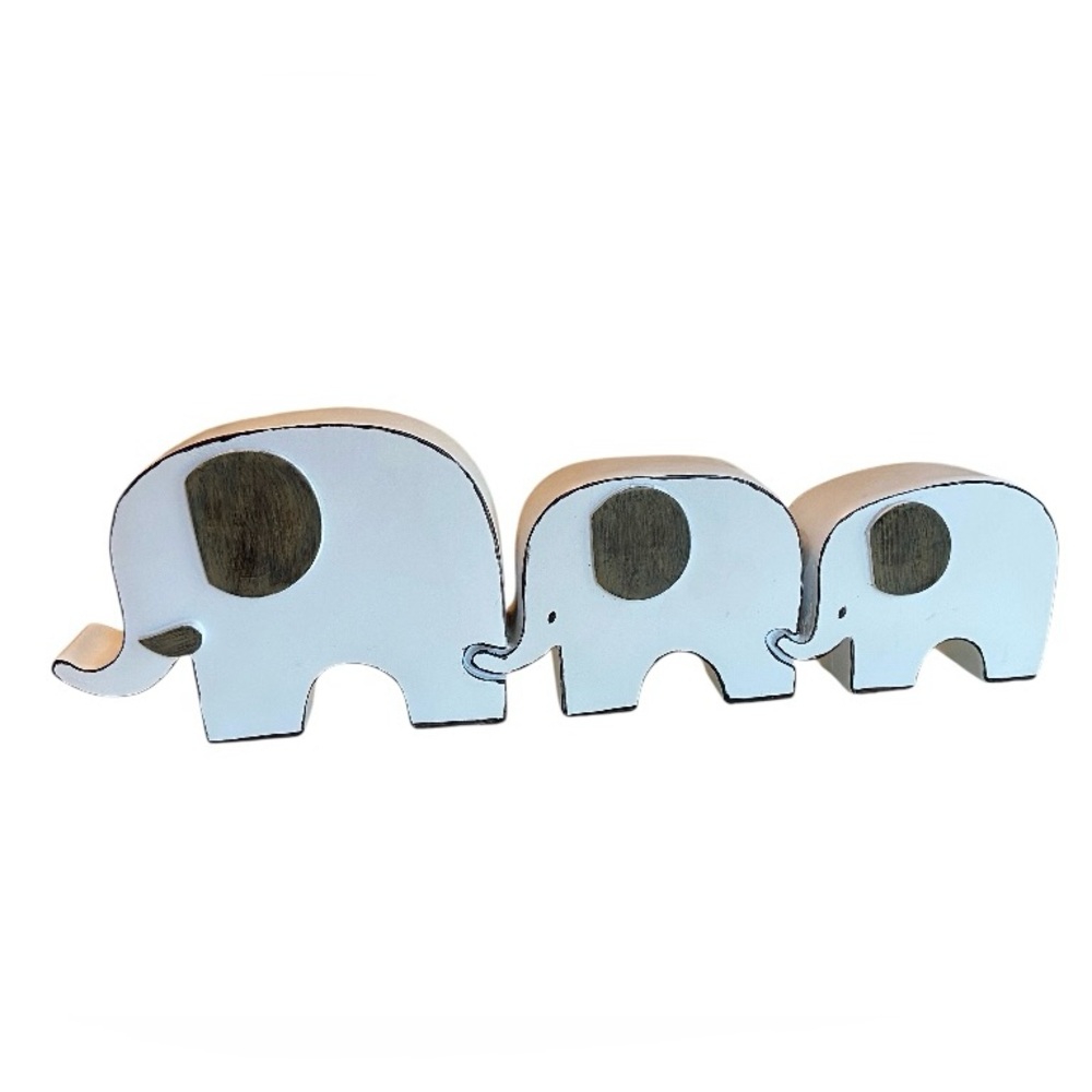White Elephant Family Decor